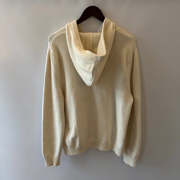 Cream Goodfellow Large Men's Hoodie Sweater - Picture 5 of 9